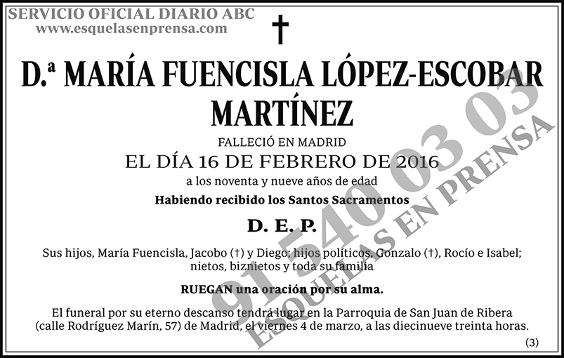 María Fuencisla López-Escobar Martínez
